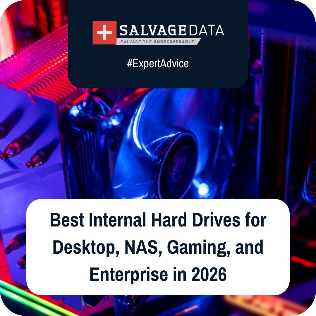 SALVAGEDATA's tweet image. Still one of our most useful guides: which internal hard drives give your data the best survival odds, ranked by our recovery engineers. salvagedata.com/blog/best-inte… #DataRecovery #HardDrive #DataStorage #ITInfrastructure #NASStorage #TechTips