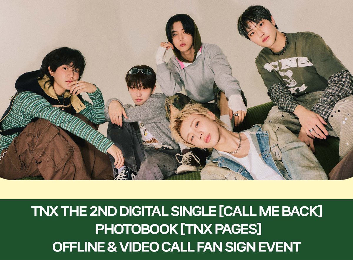 260307 #TNX #티엔엑스 1stmusic ボーダー カット ・団体 対面 サイン