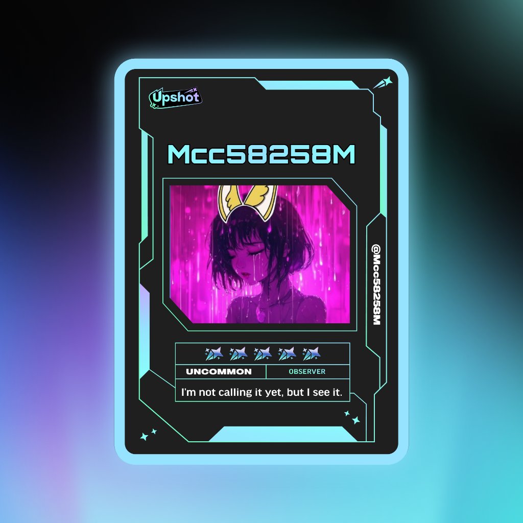 Mcc58258M's tweet photo. Just ripped my Predictor Card!

Ready to claim instant cash prizes, free packs and more.

Welcome to Prediction Play on @upshot_cards

Your turn
https://t.co/hhDnNpoOMB

(PASTE IMAGE HERE) https://t.co/UCU0Q9TmDJ