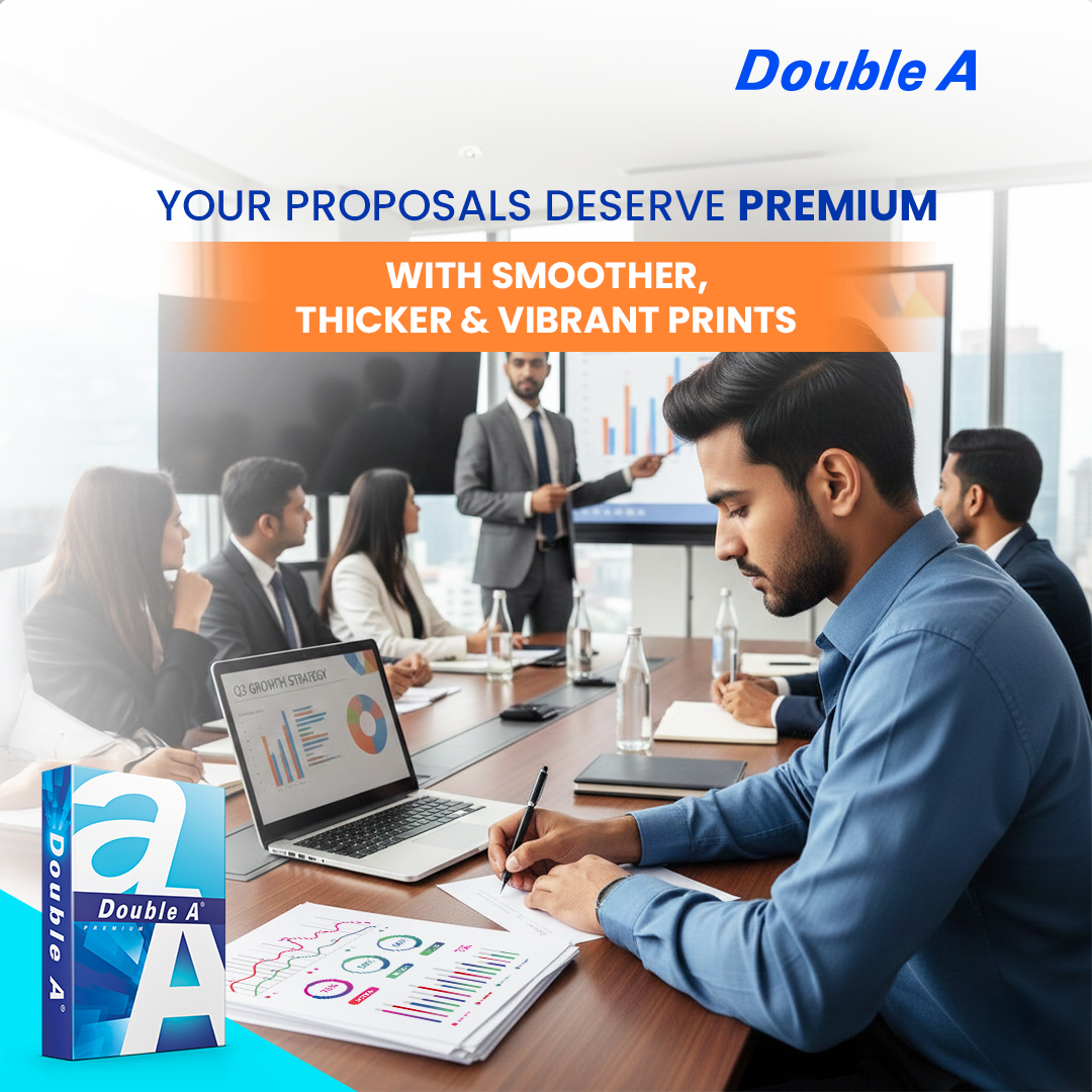 DoubleAIndia's tweet image. From boardrooms to brainstorms, Double A delivers consistency you can feel and clarity you can see.​
Because first impressions should hold strong.

Buy Online here : amazon.in/dp/B07YL1DQL6

#DoubleA #MakeEveryPageCount #PremiumPaper​#StandOutInPrint #PremiumPrinting