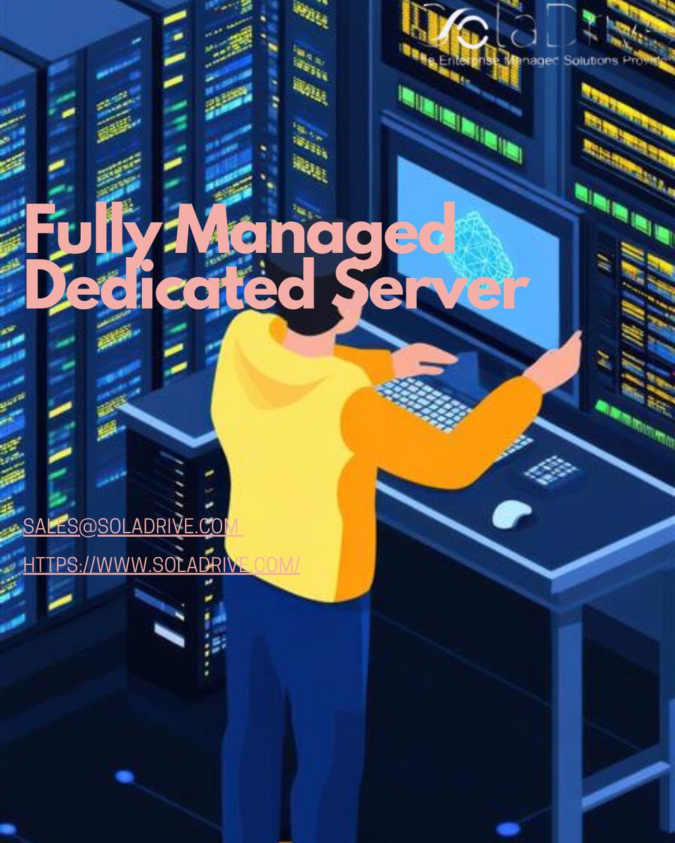 SolaDrive's tweet photo. Boost your business performance with our Fully Managed Dedicated Server solutions. Enjoy maximum speed, enhanced security, 24/7 expert support, and complete server management. Focus on growing your business while we handle updates, monitoring, optimization. https://t.co/0YEQityaGQ