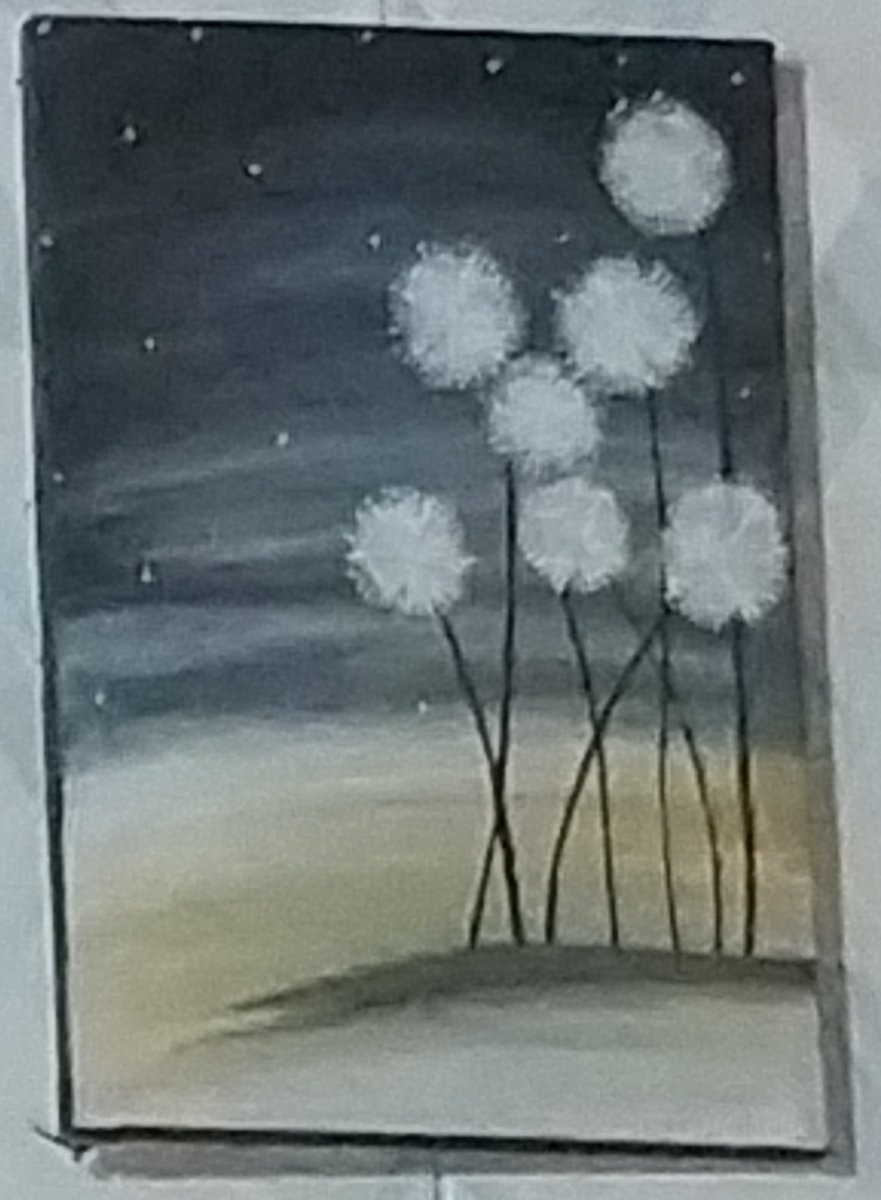 :
رات کی خاموشی، چاندنی کا سکون اور خوابوں جیسے سفید پھول 🌙✨ کبھی کبھی سادگی ہی سب سے خوبصورت فن ہوتی ہے۔