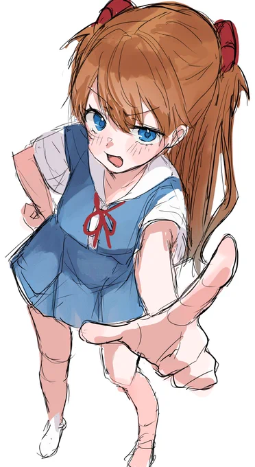 シンエヴァ地上波やるそうなので描き途中アスカ投げて夜勤行きます～!観たかった…!
