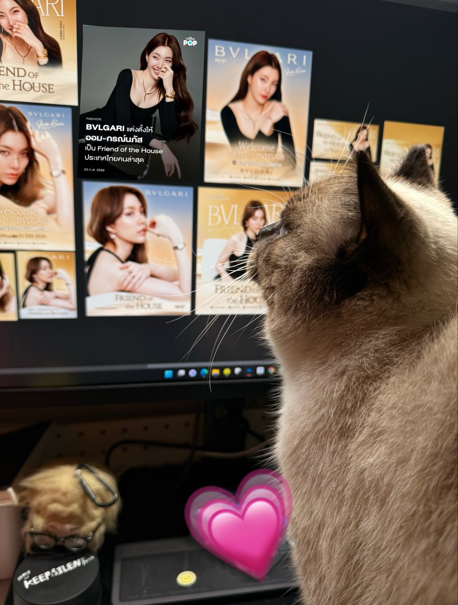 Debbiegood_'s tweet photo. 🐈✨ So happy for you, orm～
The little cat was so happy that it cranked out tons of designs in one go

WELCOME ORM TO BVLGARI #ORMFRIENDOFBVLGARI #Bvlgari @Bulgariofficial 
#Ormkornnaphat #ออมกรณ์นภัส  
@ormmormm https://t.co/GrLhZgpKkw