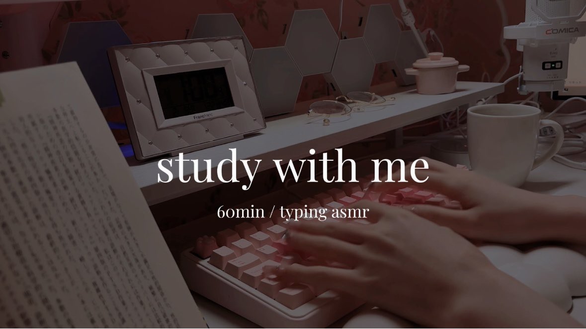 【study with me】レポート作業⌨️𝜗𝜚 / 60min / typing asmr

꒰  youtu.be/f1733LU5_qs?si…  ꒱