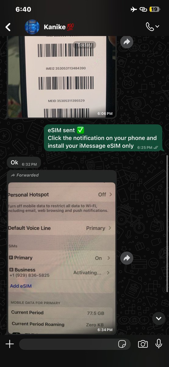 iMessage eSIM 💻🛜