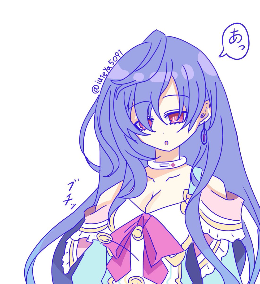 iuteya5091's tweet image. アイリスハートさんにプルルートさんの
衣装着せてみたらこうなりました。
#ネプテューヌ  
#Neptunia