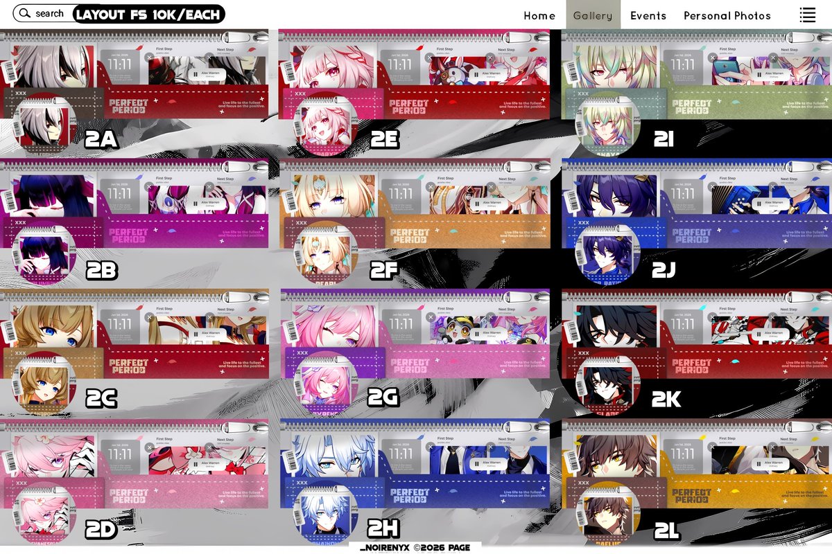 _noirenyx's tweet image. A retweet or like will be appreciated!

Hallo, saya ada 48 layout ready 2D flashsale (wuwa genshin hsr zzz anime pjsk) hanya 10K/each + kalo take 2 dapat diskon! Yuk buat kamu yang mau jajan bisa banget langsung dm!

💵 all e-wallet
#zonauang