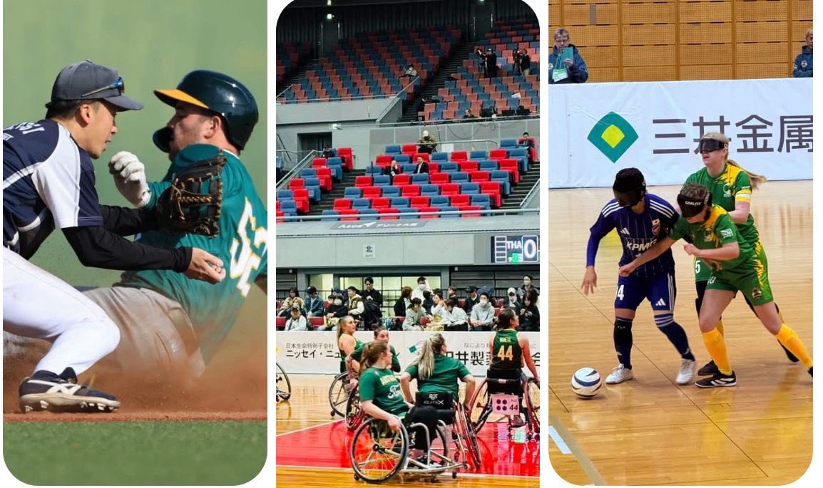 🇦🇺から3つのナショナルチーム 🇦🇺

最高のスポーツウイークエンド⚾️ 🏀⚽️

真の競技と友情の精神を祝いました。

敬意、卓越、そして情熱の共有を表しています。💚💛
<a href="/TeamAusBaseball/">Team Australia ⚾️</a> <a href="/BasketballAus/">Basketball Australia</a> <a href="/BlindSportsAust/">Blind Sports Aust</a>