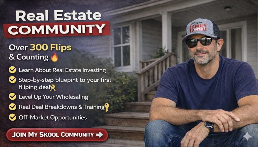 Flippers, wholesalers, agents and real estate investors! If you’re serious and want to join a community from someone who’s flipped over 300 homes and still doing the work, this community is for you.

skool.com/familyflippers/