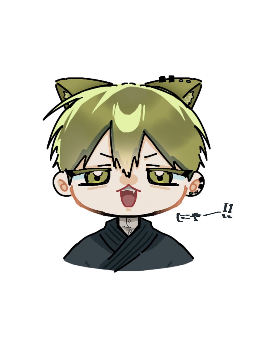 color7red's tweet image. ミニキャラ直哉で猫の日1日遅れを許してください
 #じゅじゅプラス