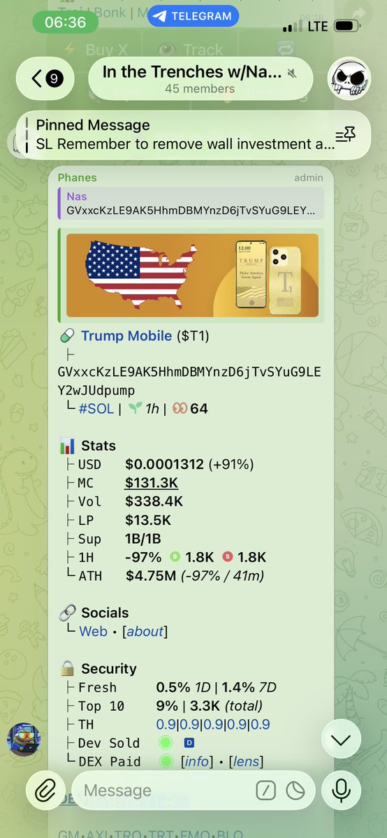 for_futurenas's tweet image. 3.8X 🔥 GAINS ON CRYPTO RN?😱💥  
 #T1 boutta make u RICH 🚀  

GVxxcKzLE9AK5HhmDBMYnzD6jTvSYuG9LEY2wJUdpump

Banks HATE this trick 😤  
They’ll NEVER leak this sauce  

Only in my PRIVATE grp 🔥  
Unlimited early alpha calls DAILY  

DM ME NOW b4 spots close!! ⏰