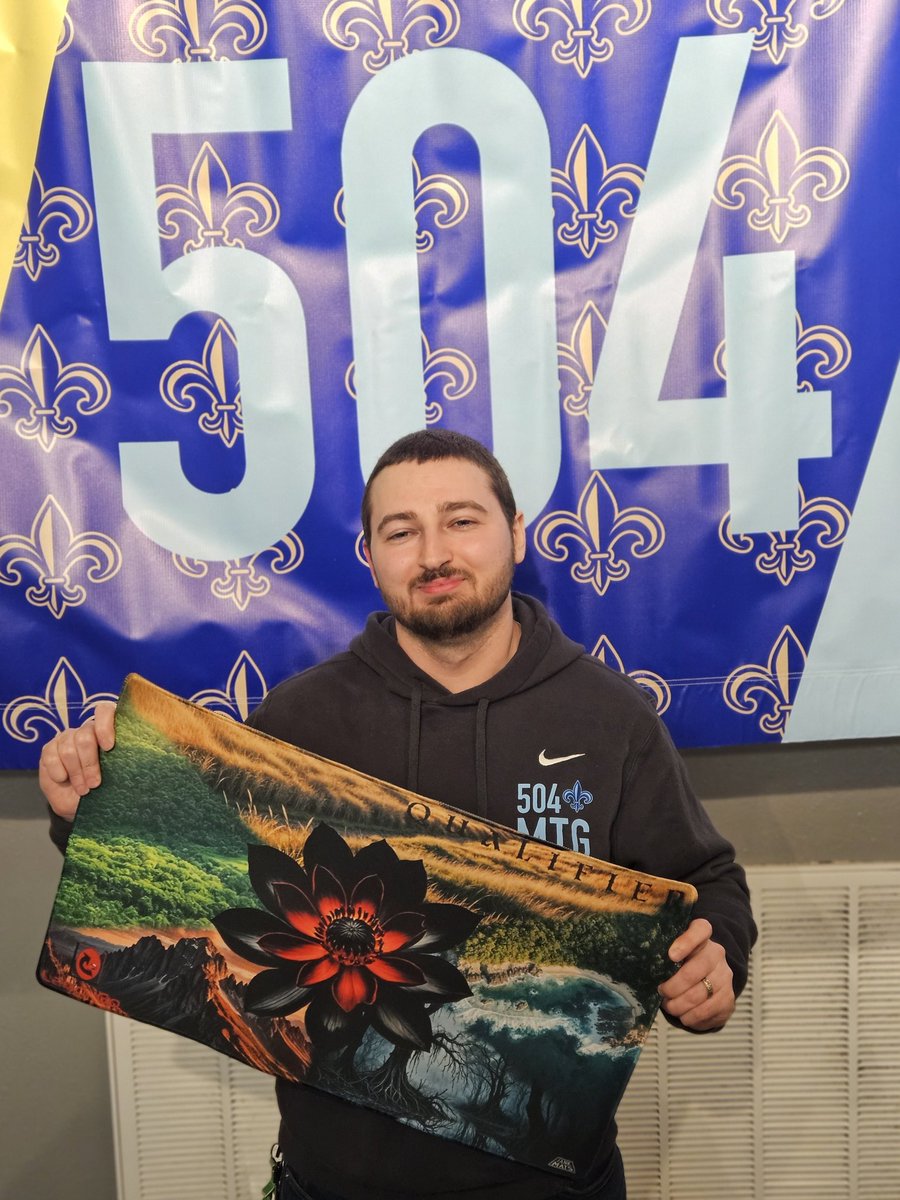 504MTG's tweet photo. Congratulations to Garrett for taking down the tournament and the invite!

Thank you, everyone, for coming out! We had a great day and hope you all did as well 😁
Can't wait to see you all at the Boil in March!

⚜️🫶💪 https://t.co/Lq83ky0kAt