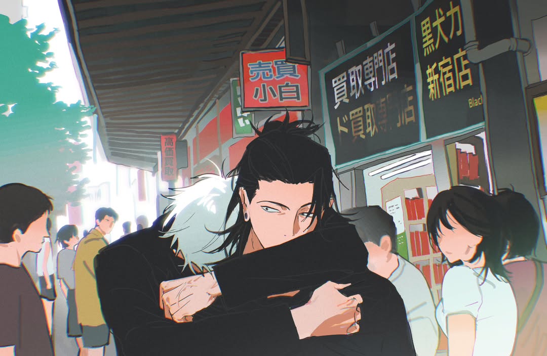 I don't wanna die without knowing what satoru said to suguru on that day #satosugu #jjk0