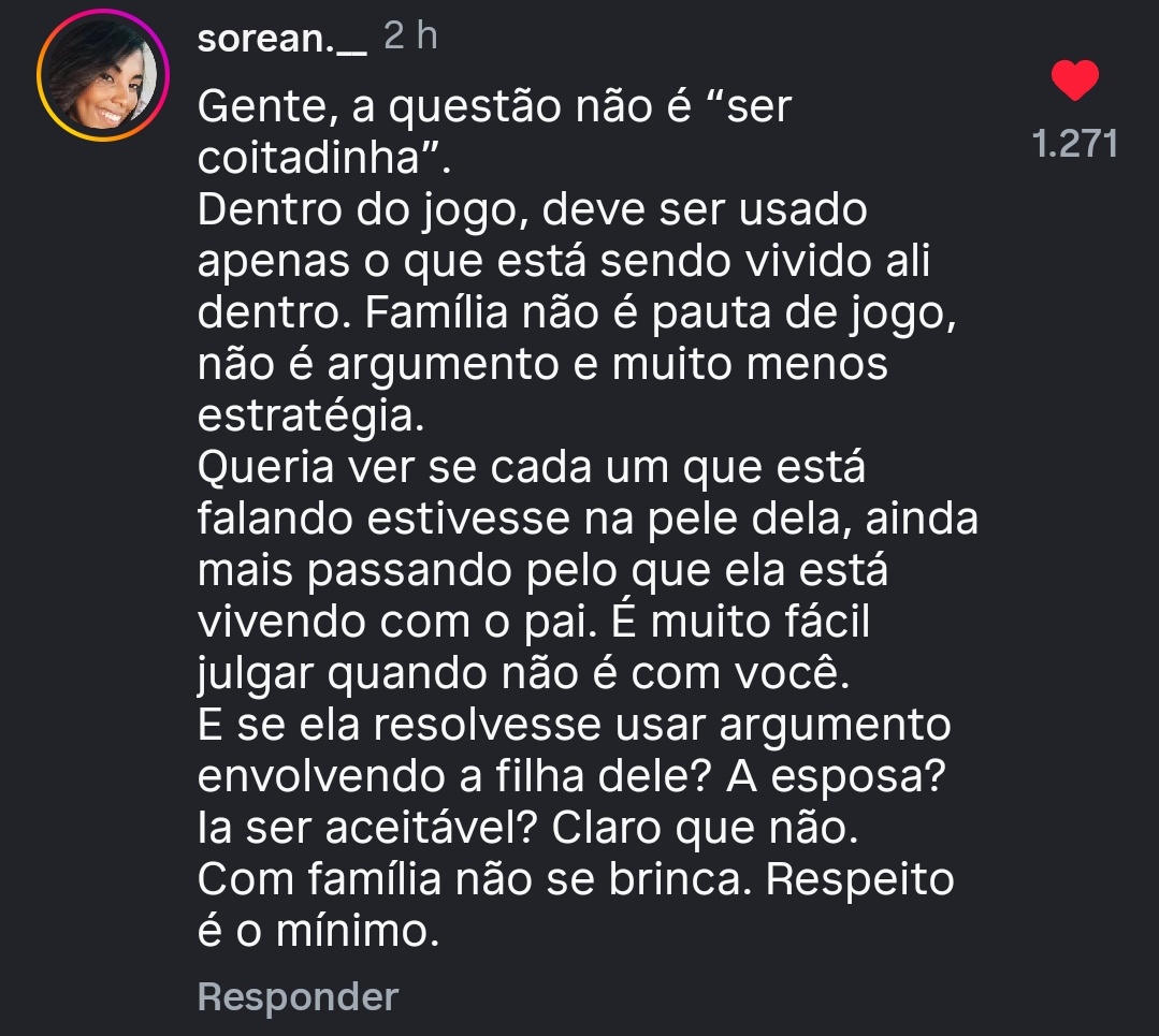 0saiddias's tweet photo. Como é bom ler comentários inteligentes 
#bbb26 https://t.co/fkna8jxzdl