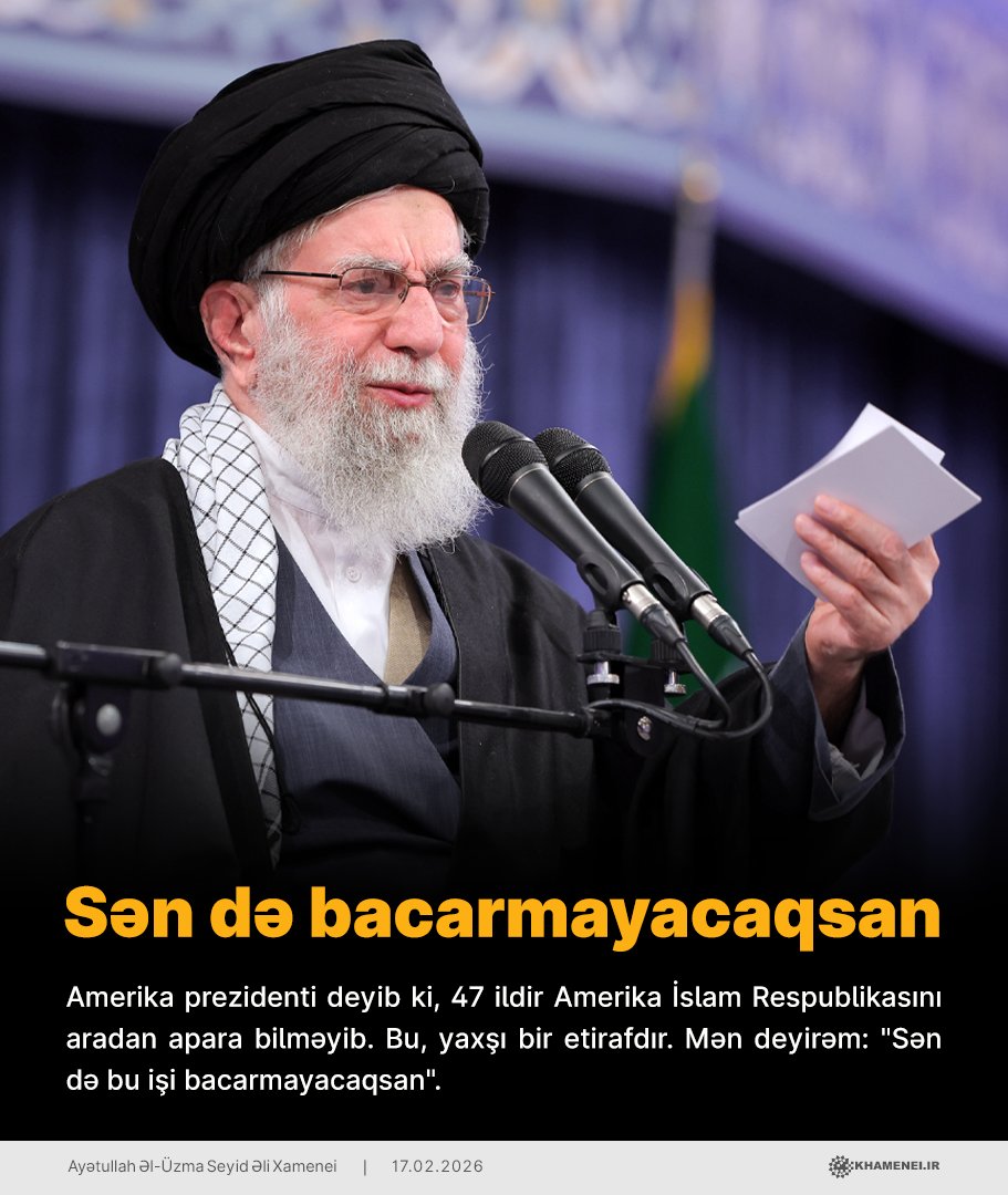 Ayətullah Seyid Əli Xamenei tweet media