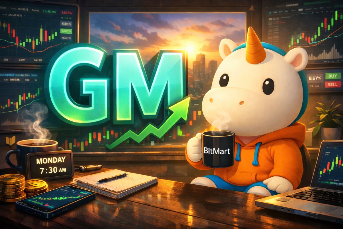 GM BitMartians! 

Drop a GM below for a green week ahead 🚀