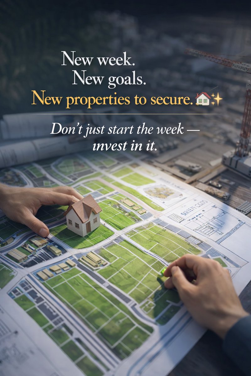 crestscapeINT's tweet photo. New week. New goals. New properties to secure. 🏡✨
Don’t just start the week — invest in it.
Your next property move starts now. 📈
#RealEstate #PropertyInvestment #NewWeekMotivation #crestscape #buildingfuture https://t.co/sPkCXVA3P0