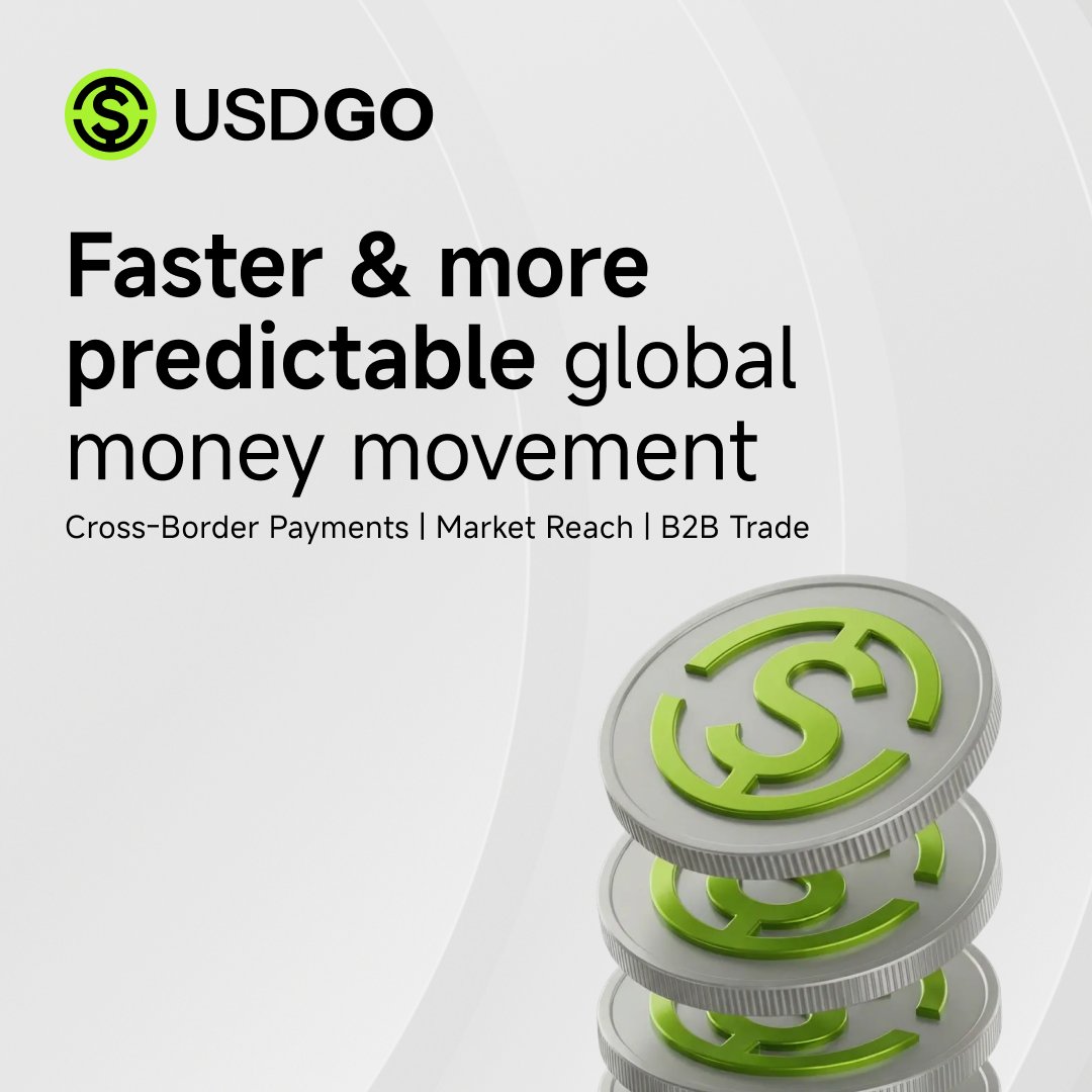 Faster &amp; more predictable global money movement?
That's USDGO in action — the regulated stablecoin transforming how enterprises handle borders.
Powered by <a href="/Anchorage/">Anchorage Digital ⚓️</a> Digital Bank's federal charter: 1:1 USD pegged, transparent reserves (monthly verifications), and <a href="/solana/">Solana</a>'s speed