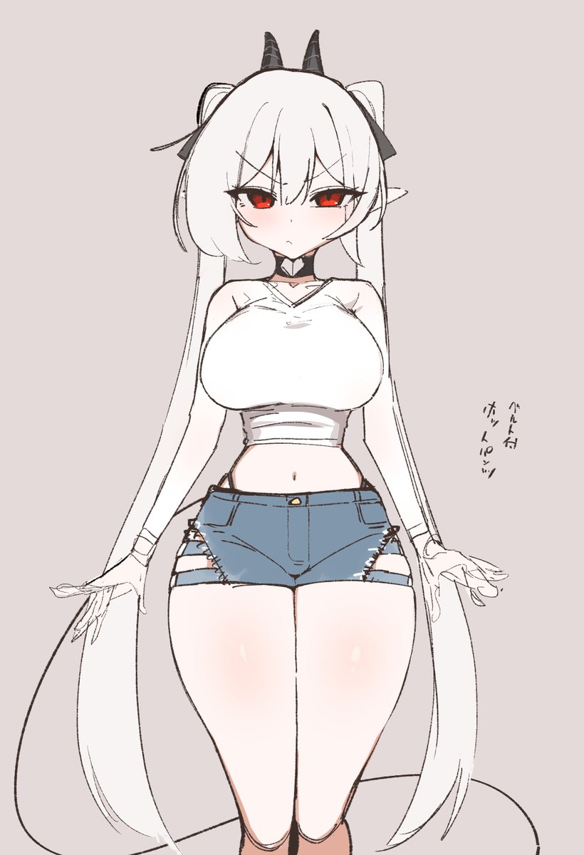 制作用の設定画だけどいい太ももかけたので... 