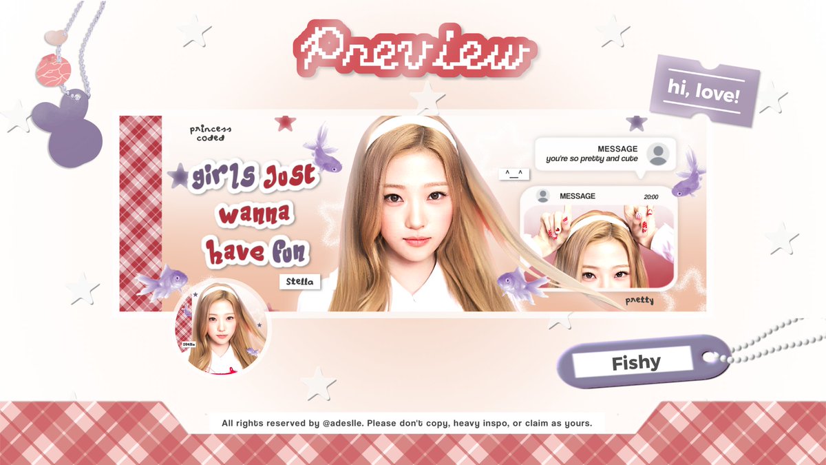 adeslle's tweet image. help repost, thank you! 

ֹ  ◟🎀 ₊ haloo adelle optip katalog FISHY dengan special price 1O.OOO saja, ada versi x dan wabis. cek reply yaa, happy jajan &amp;lt;3!  ↓ 𓈒  📂

#zonauang