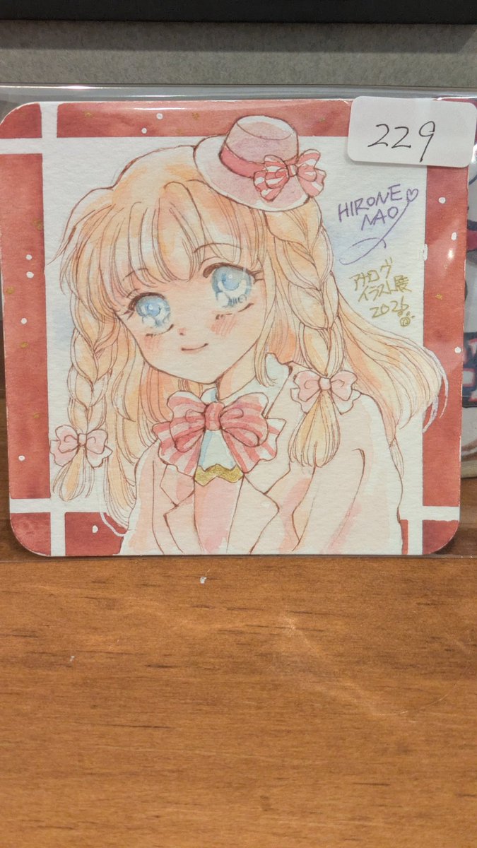 にゃ〜✨ありがとうございます✨✨ #アナログイラスト展 #川崎文具店