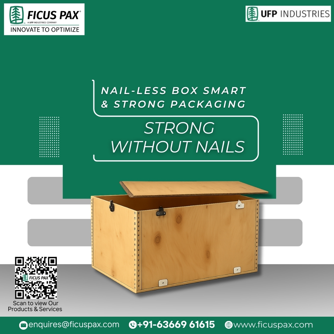 Ficus_Pax's tweet image. 📦 Nail-Less Box – Smart &amp;amp; Strong Packaging.

Strong Without Nails. Built for Performance.

FICUS PAX Innovate to Optimize

📞 wa.me/+916366961615
📧 enquires@ficuspax.com
🌐 ficuspax.com

#NailLessBox #IndustrialPackaging #SmartPackaging #ExportSolutions
