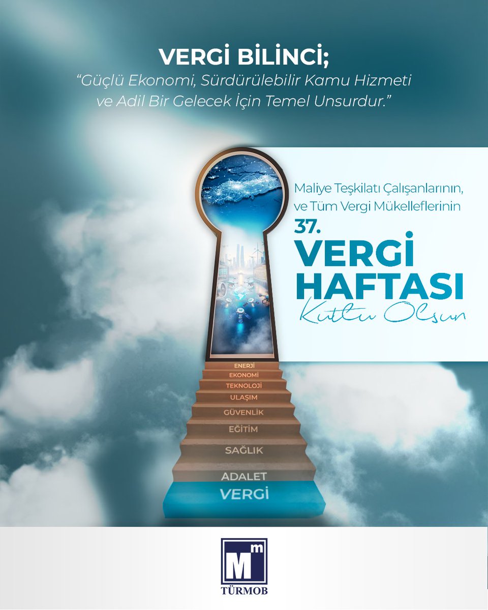 turmob's tweet photo. "Vergi Bilinci; Güçlü Ekonomi, Sürdürülebilir Kamu Hizmeti ve Adil Bir Gelecek İçin Temel Unsurdur."

Toplumun her kesiminde vergi bilincinin artması dileğiyle; tüm mükelleflerin ve maliye teşkilatının Vergi Haftası kutlu olsun!

➡️ https://t.co/hUOYTLAJJ6

#VergiHaftası
#türmob