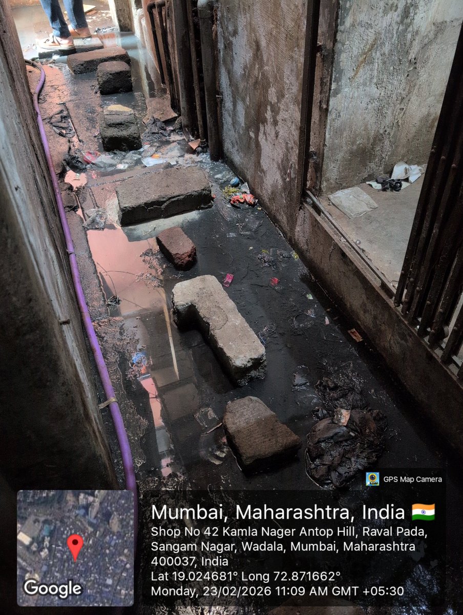 KhanKal73367103's tweet photo. I have been asking BMC Ward F North to clean the gutters for the last 3 months but no one is ready to listen.samta galli chikkal wadi ward 180 @mybmc @mybmcWardFN @ianildesai @CaptTamilSelvan @officeoftrushna https://t.co/owcJCBBQbq