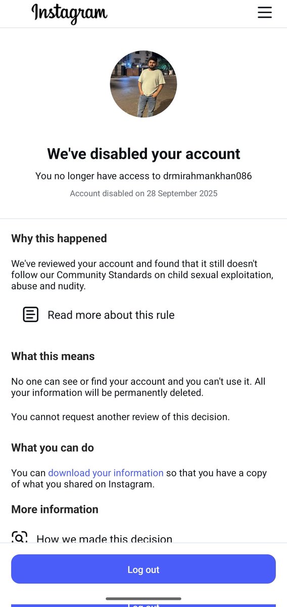 Mirahman086's tweet photo. My instagram account was disabled approx 3-4 months based on report please restore my instagram account 🙏 very important memories with my mother, friends and some important place if instagram bot detected this content so I'm so sorry for this mistake https://t.co/aInB5LWeYP