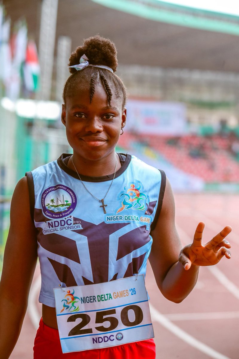 nigerdeltasf's tweet photo. 15-years old Oluchi Chukwuedon wins Gold for Delta State in the women's Javelin event, with an impressive throw of 37.77m. 

Susan Christopher| Delta State | Silver 🥈  32.50m 

 Abigail Ekpo |Cross River|  28.49m🥉

 #NigerDeltaGames2026 #BeyondOilHarnessingTalents
#Edo2026 https://t.co/L6JTMMr9Lx