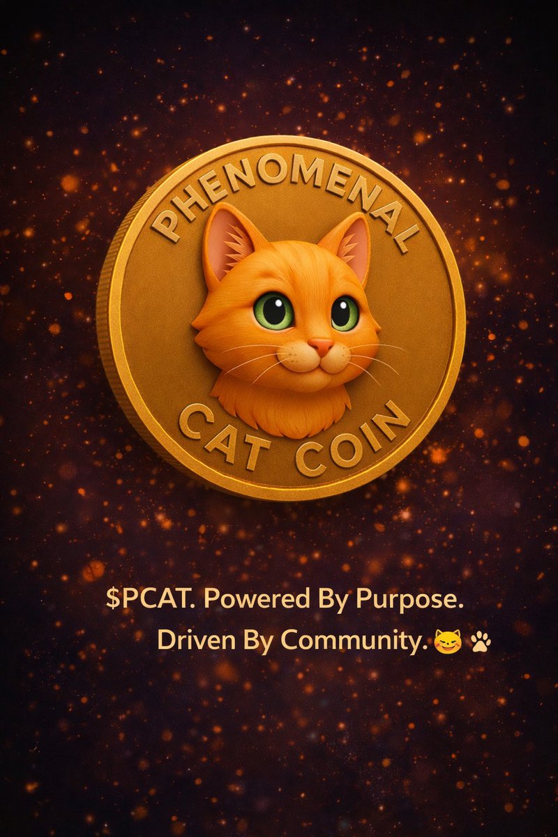 Greetings, Phenomenals 🐾
It’s a new week.
Another opportunity to build, learn, and grow together.
If you’re here for quick pumps, you’ll get bored.
If you’re here to build, contribute, and grow within a purpose driven ecosystem, you’re in the right place.
$PCAT isn’t built on