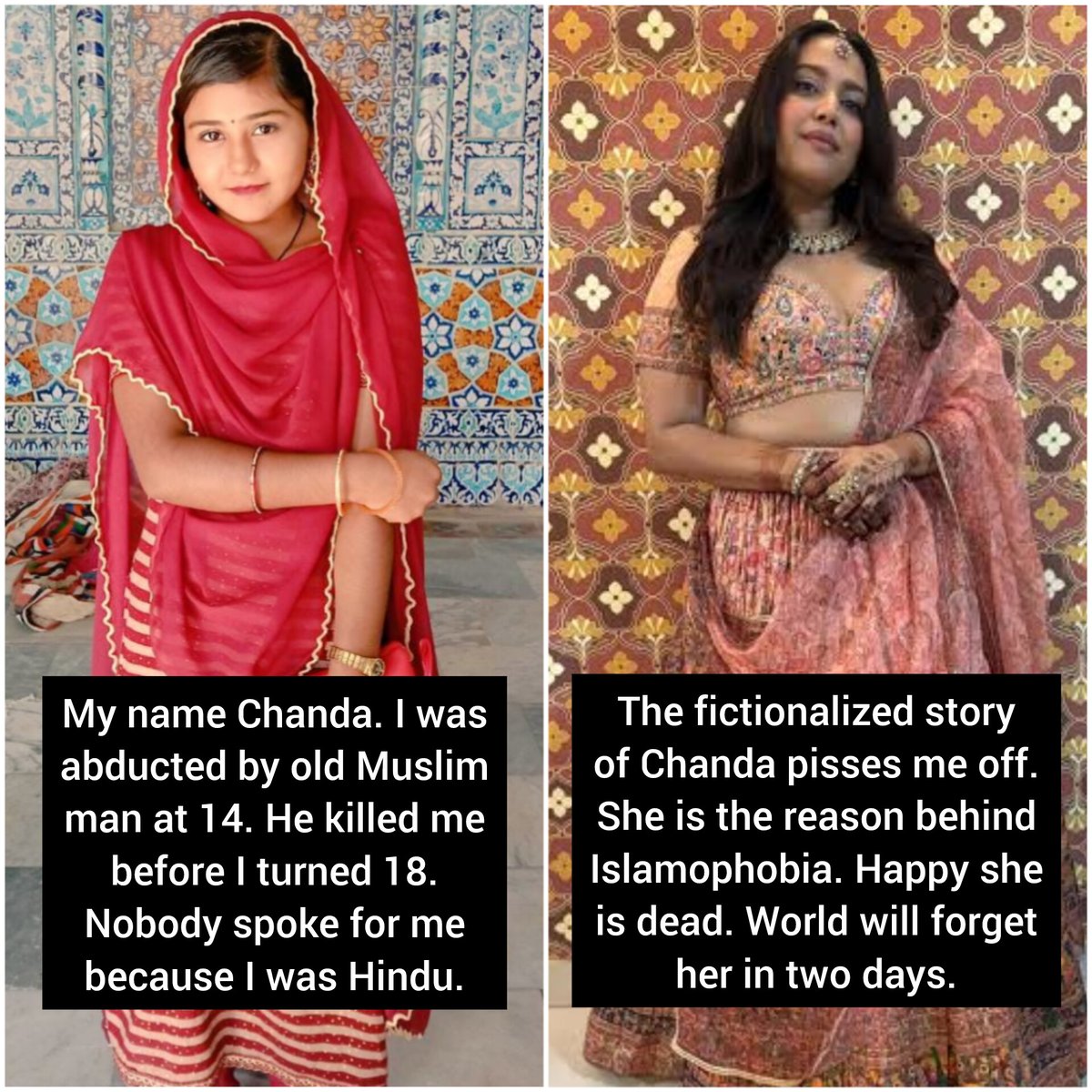 I won't. It's been one year since Chanda was killed in Pakistan by her Muslim abductor. She will forever be 17.