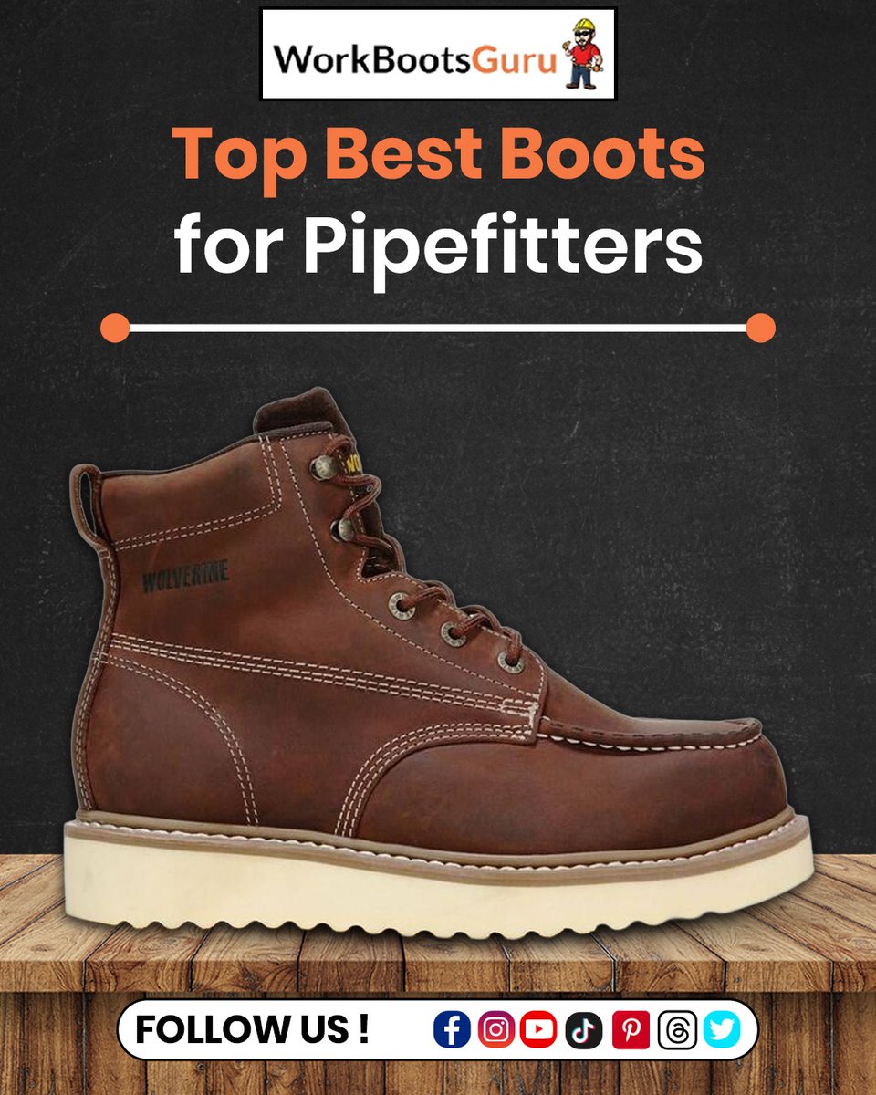 GuruBoots's tweet photo. Pipefitters need serious protection 

Here are the best steel toe &amp; waterproof work boots for pipefitters in 2026 
https://t.co/ZKRKNoX8XA

#WorkBoots #Pipefitter #Construction #SteelToe #SafetyFirst https://t.co/Dt3Gwxn5Ou