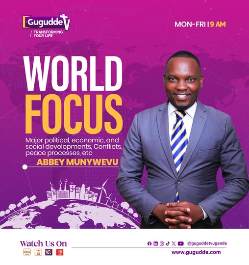 guguddetvuganda's tweet photo. A lot is happening around the world, and this week 9 AM on #WorldFocus show, we bring you in-depth coverage of the latest global developments. Make it a point to tune in this week with Abbey Munywevu.
#GuguddeTvUganda https://t.co/bRVBJO889Z
