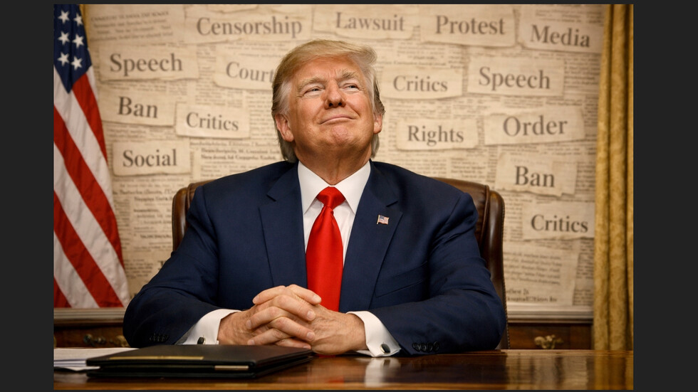 Доналд Тръмп подлага на изпитание Първата поправка: Хронология на събитията - >nova.bg/news/view/2026…
Снимка: AI