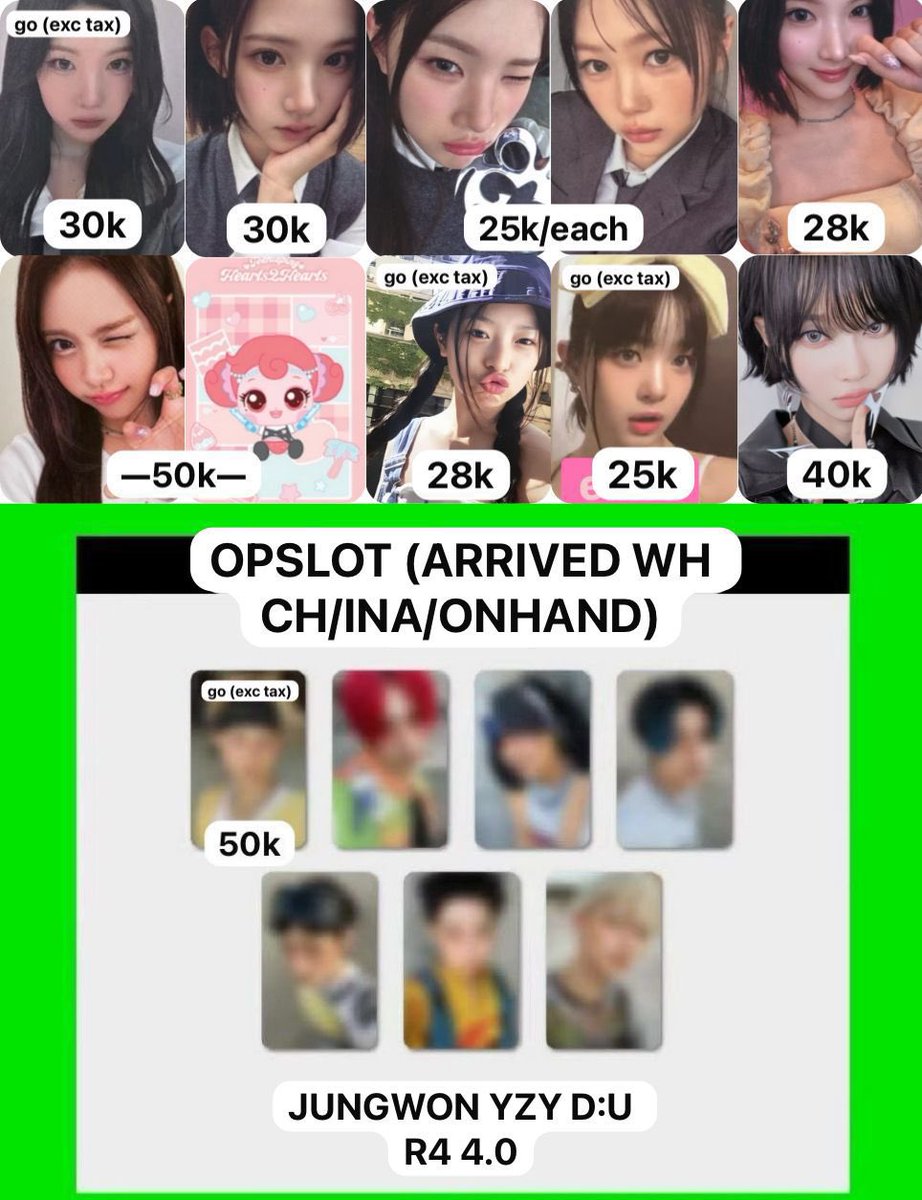 fleurelines's tweet photo. wts - want to sell official photocard 
🏠ina, sby (exc adm 15%)
💸transfer/splitpay
📸get video condition &amp; proof

[@ after dm thankyou]

t. wts photocard enhypen hearts2hearts nmixx kep1er illit newjeans aespa https://t.co/CLH2DN4QFC