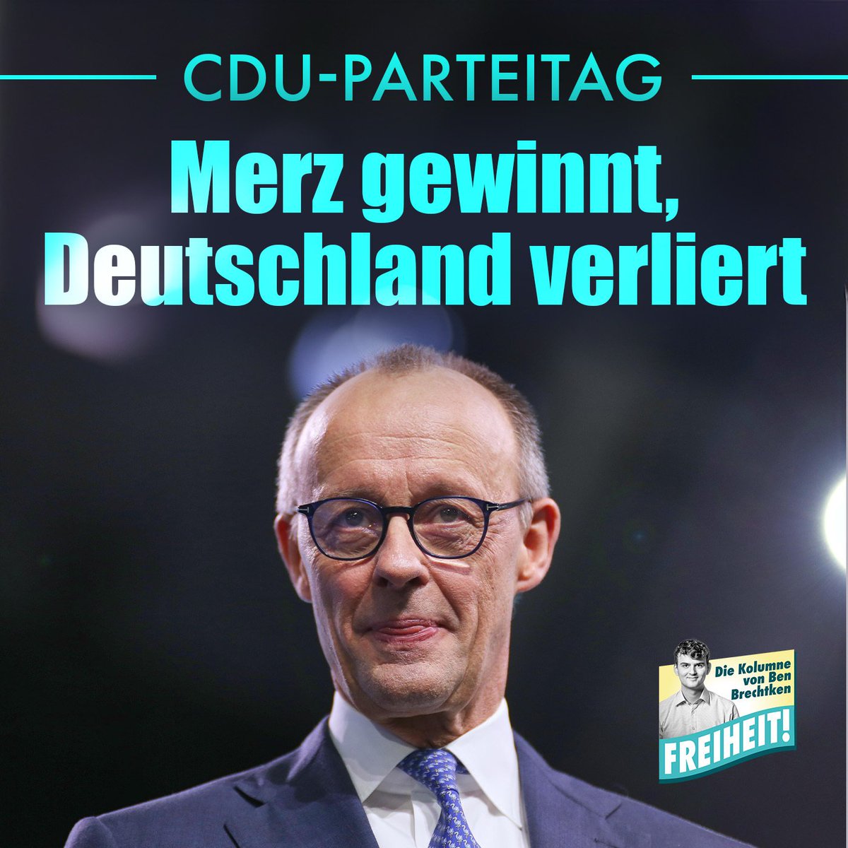 Die Zukunft des Landes verspielt der Bundeskanzler. Wenn Merz redet, sagt er entweder nichts, widerspricht eigenem Handeln oder verbreitet Falsches. Er glaube an die „Kraft in uns allen“. Unser Autor erwidert: Er glaube diesem Mann gar nichts mehr. nius.de/kommentar/news…