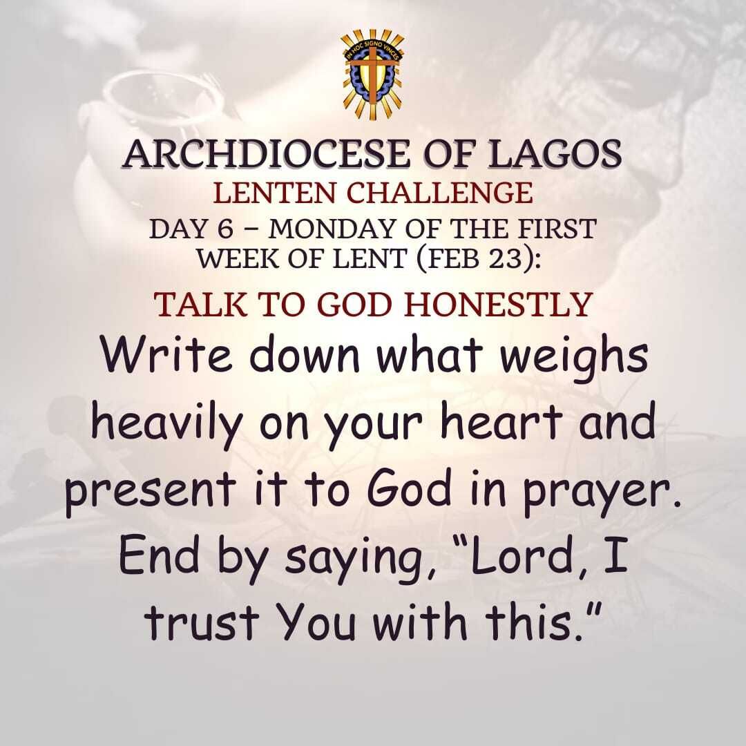 Lag_archdiocese's tweet photo. Lenten challenge https://t.co/gkmoFIooYg