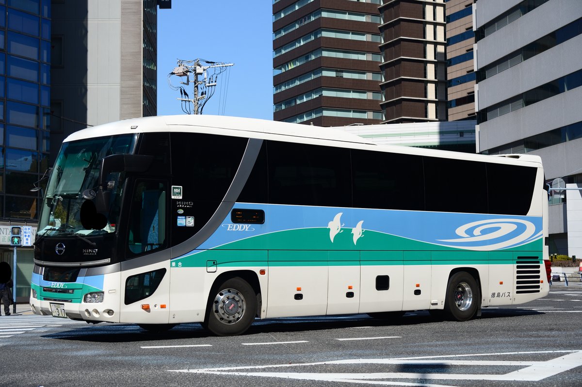 徳島バス(橘(営))の日野セレガ・スーパーハイデッカ(夜行仕様車)です