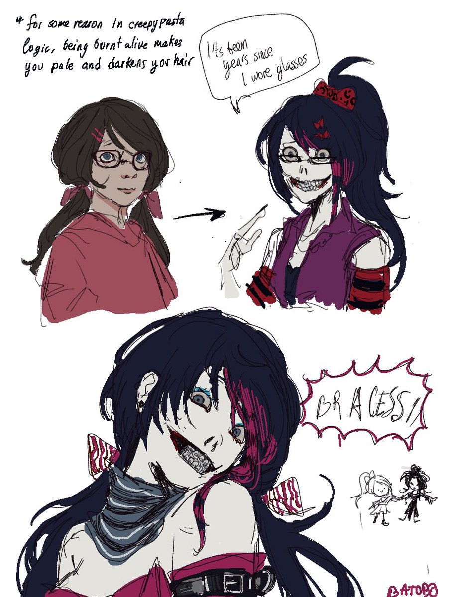 BaTob0's tweet image. NINAAAA  the killer + comic bc i love her 

#creepypasta #ninathekiller #slenderman