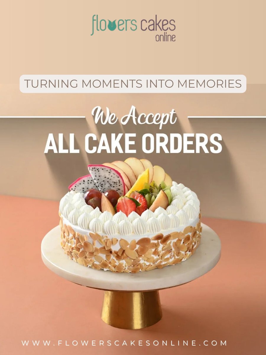 Flosonofficial's tweet image. 🎂 Turning moments into memories!
We accept all cake orders – fresh, beautiful &amp;amp; delicious 🍰

Order online 👉 flowerscakesonline.com

#BirthdayCakeDelivery #FlowersCakesOnline #OrderCakeOnline