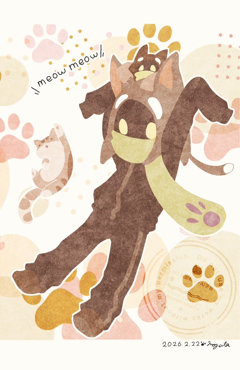 にゃんにゃんにゃん！！！ #bintrollFA #絵1857