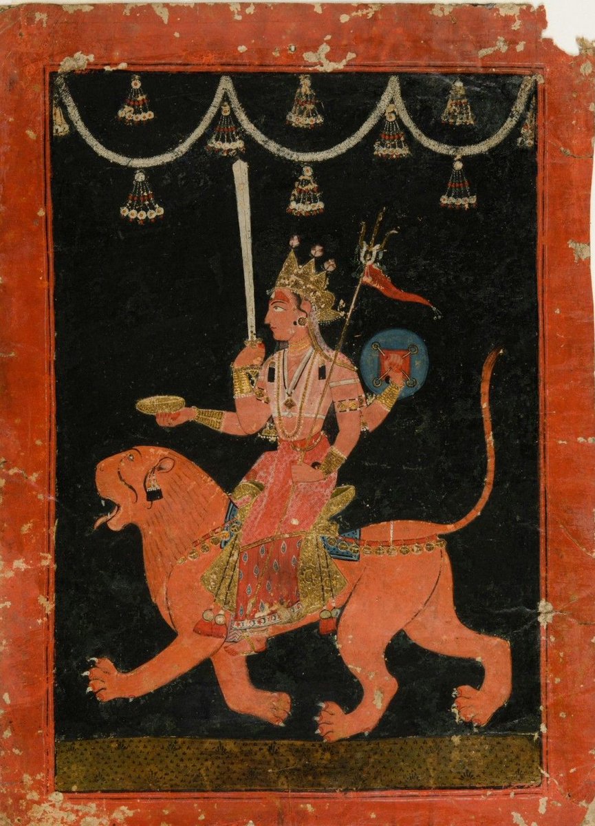 May Bhagwati hold our hands in moments of doubt, strengthen our weary hearts &amp; grant us the courage to always move forward in life. May we never lose hope or step back in the face of adversity.