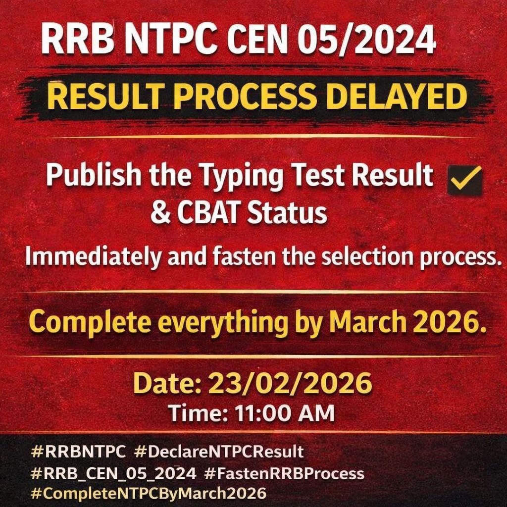 shambhuram41414's tweet photo. #rrbntpc #declareresult
@RailMinIndia @RRBKOLKATA @NewsRrb https://t.co/ns62B8MDQ2