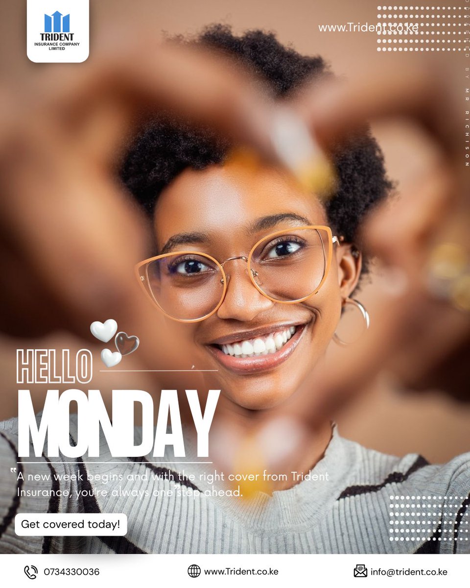 tridentIns's tweet image. Hello Monday.👋
At Trident Insurance, we believe every successful week starts with the right protection.🩵🛡️
Partner with us and move forward with certainty.
#MondayMorning #Tridentinsurance #February