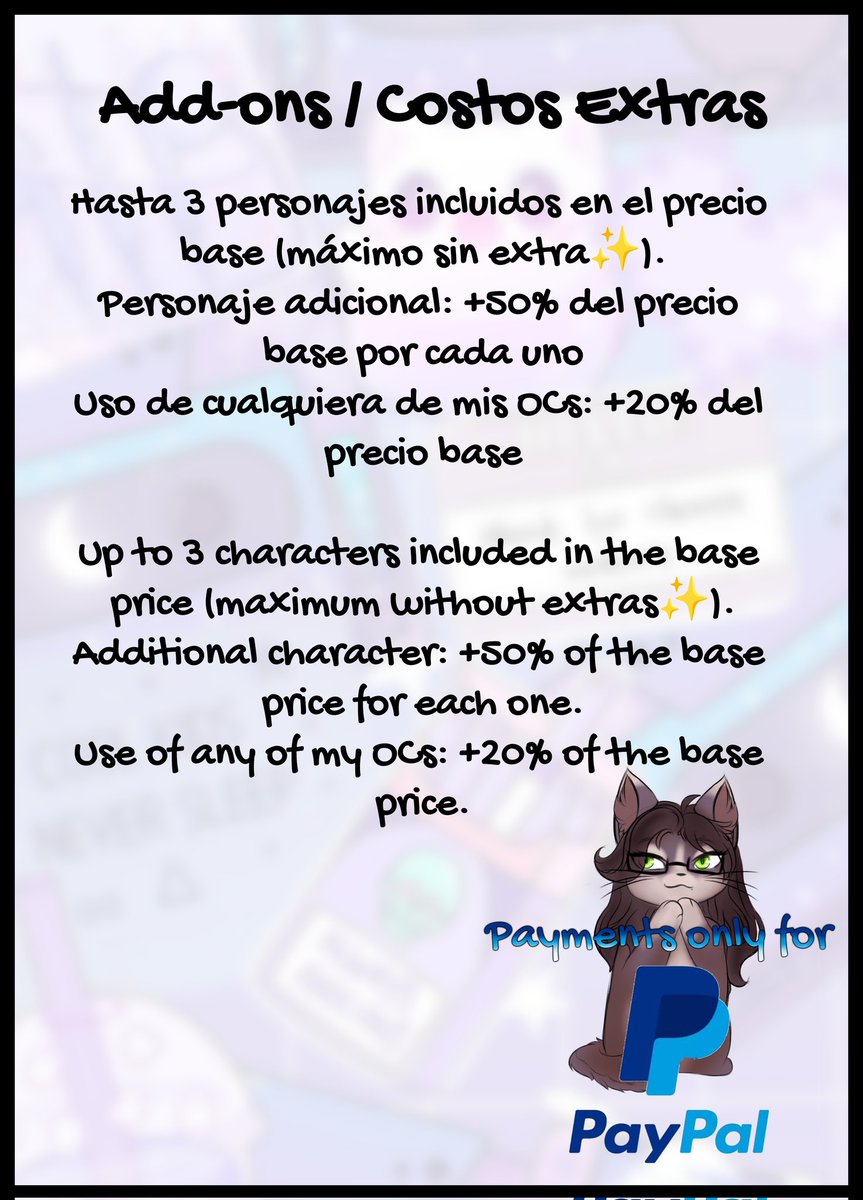 Comisiones abiertas! Solo para 5 personas 💕
SFW/NSFW | Hasta 3 chars | Extras disponibles | DM para reservar slot!✨ 

Commissions open! Only 5 slots 💕
SFW/NSFW | Up to 3 chars | Extras OK | DM to claim yours!✨
#Furry #CommissionsOpen #FurryArtist #comissoesabertas