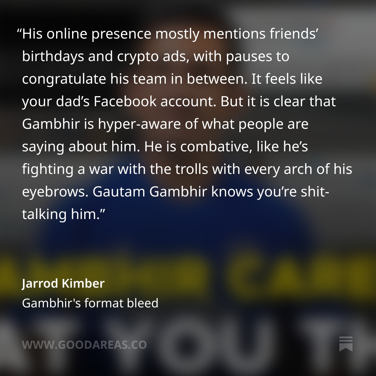 Jarrod Kimber tweet media