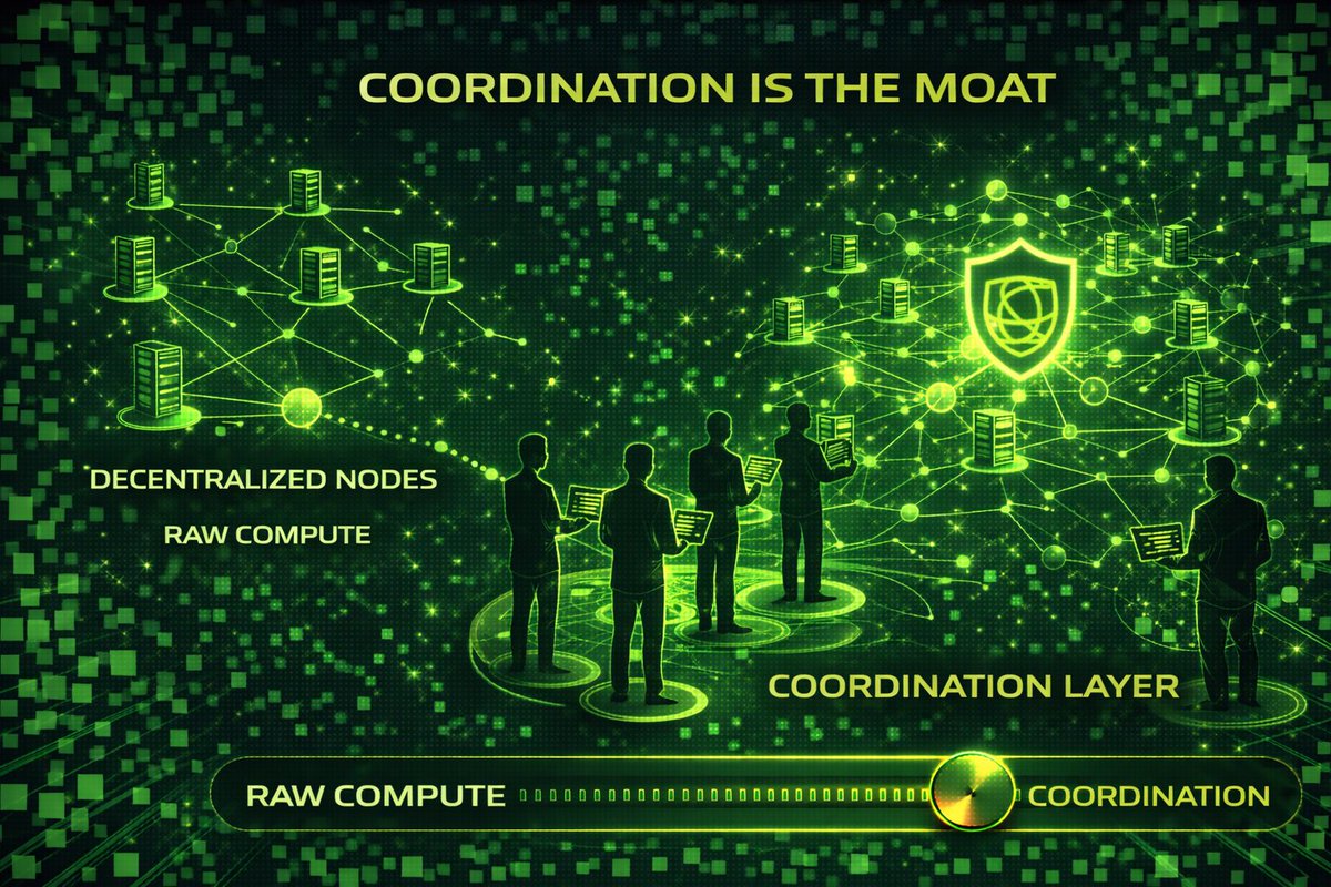 Coordination Is the Moat

Anyone can spin up compute <a href="/dgrid_ai/">DGrid AI</a> 

Not everyone can coordinate it well.
The hard part of decentralized AI isn’t just having nodes it’s orchestrating workloads, routing traffic, and keeping performance stable across a distributed network.