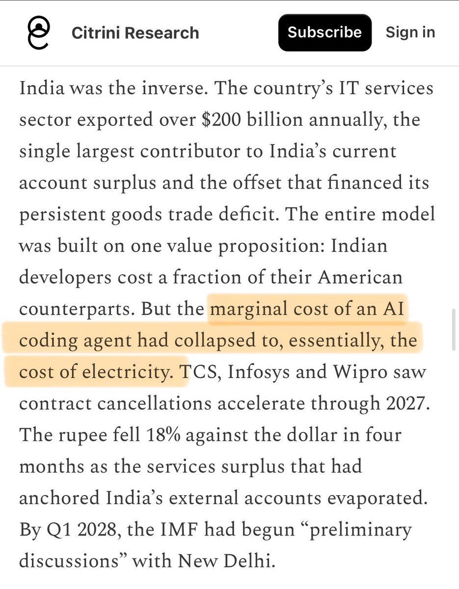 Citrini excerpt screenshot